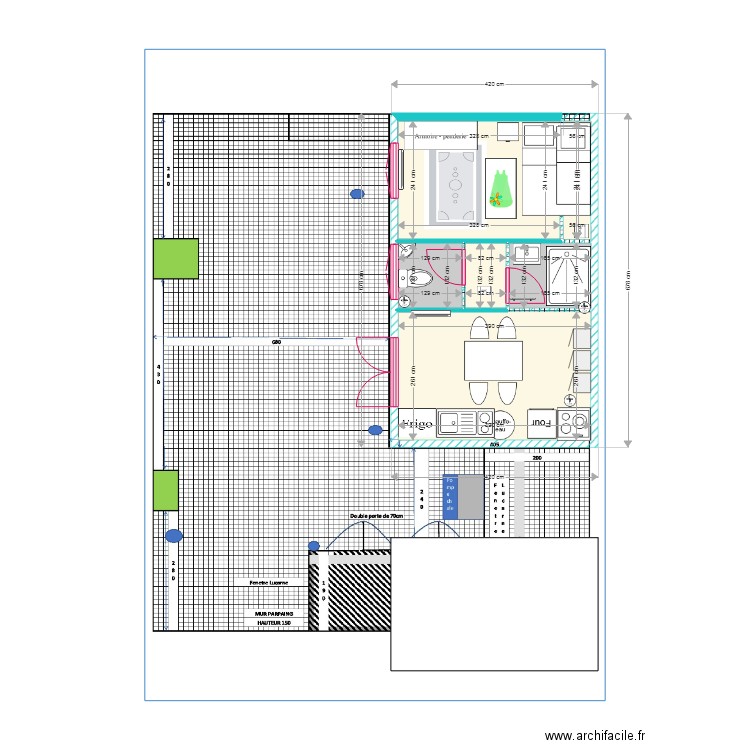 STUDIO ANNE. Plan de 0 pièce et 0 m2