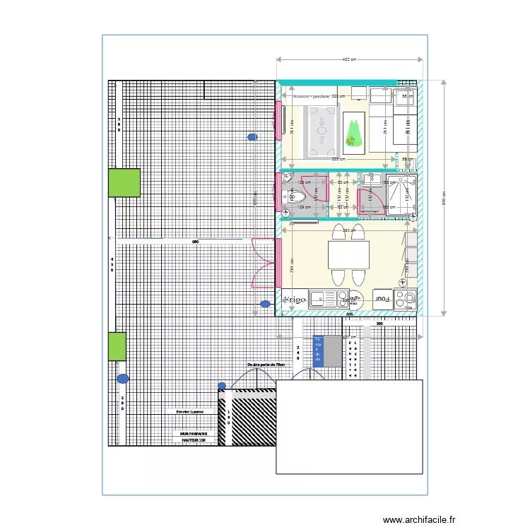 STUDIO ANNE. Plan de STUDIO ANNE. Plan de