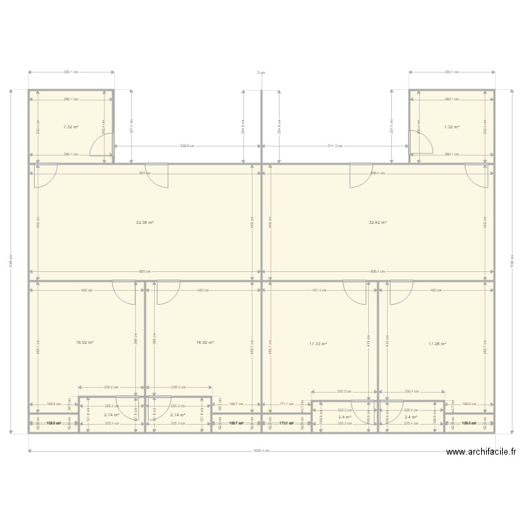 plan maison face cite. Plan de 0 pièce et 0 m2