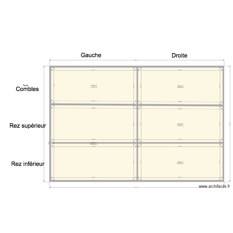 Coupe Longitudinale. Plan de 0 pièce et 0 m2