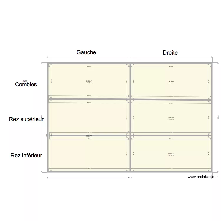 Coupe Longitudinale. Plan de 