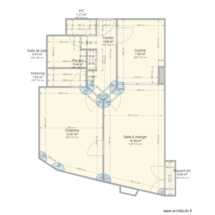 foncia h vienne 2é. Plan de 10 pièces et 51 m2