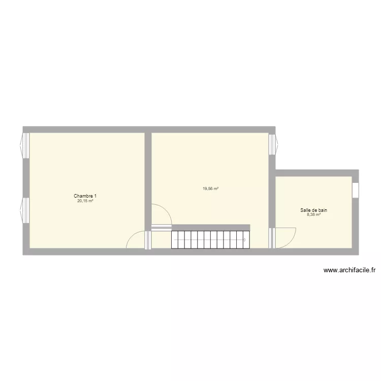 Plan 1er etage. Plan de 