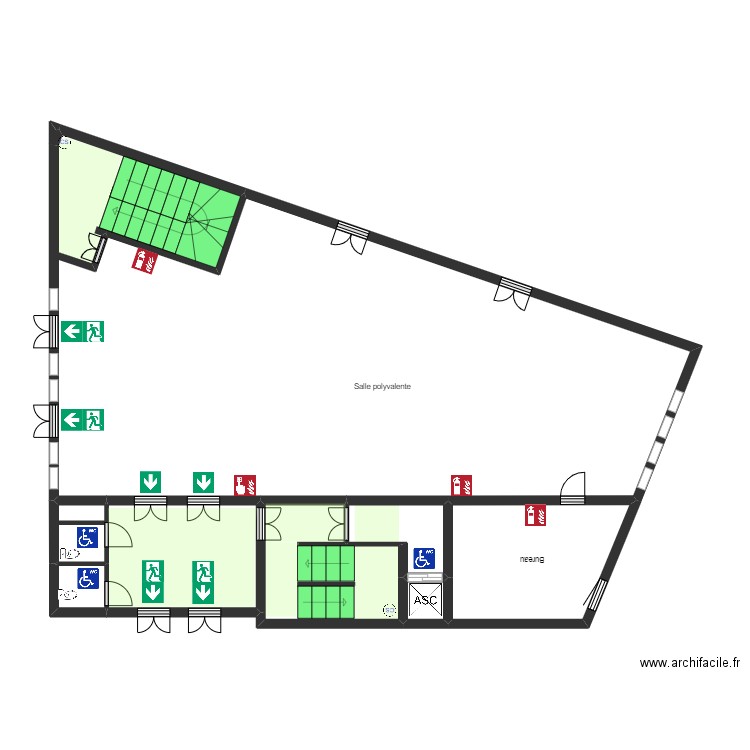 Mosquée 1er étage nord 2. Plan de 0 pièce et 0 m2