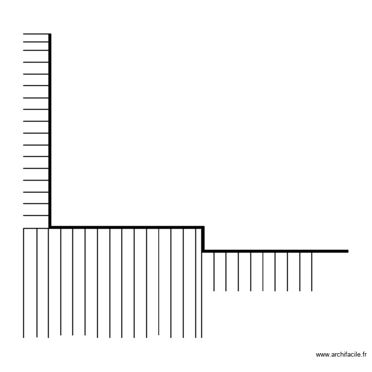 plan terrasse bois. Plan de 0 pièce et 0 m2