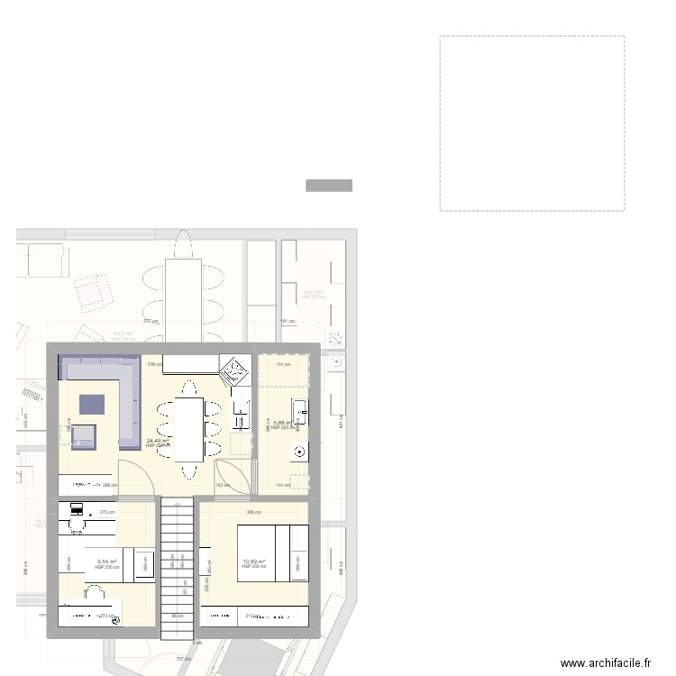 Val_Bolettes_terrasse5. Plan de 22 pièces et 264 m2