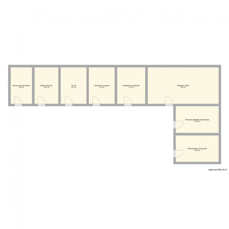 UBFC partie haute provisoire. Plan de 0 pièce et 0 m2