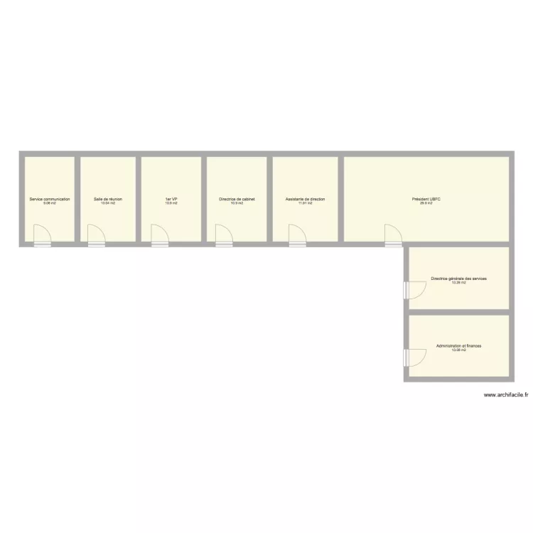 UBFC partie haute provisoire. Plan de 