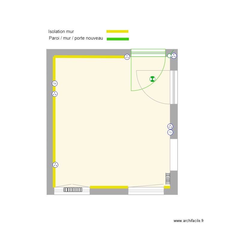 chambre 307 base. Plan de 0 pièce et 0 m2