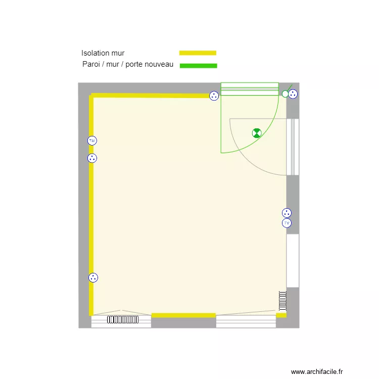 chambre 307 base. Plan de chambre 307 base. Plan de