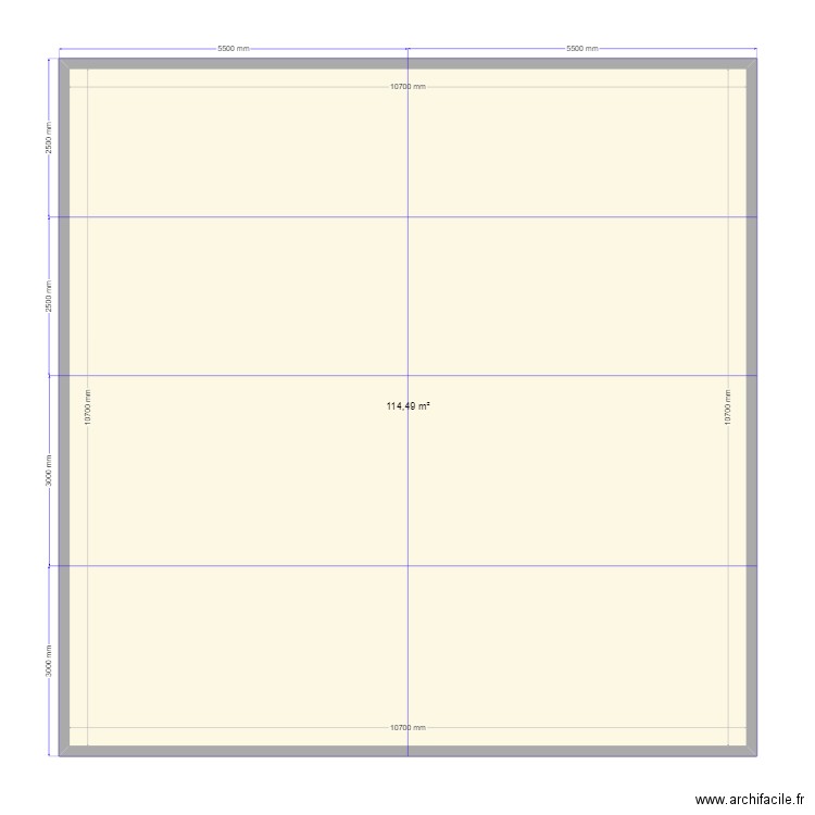 11 на 11. Plan de 0 pièce et 0 m2