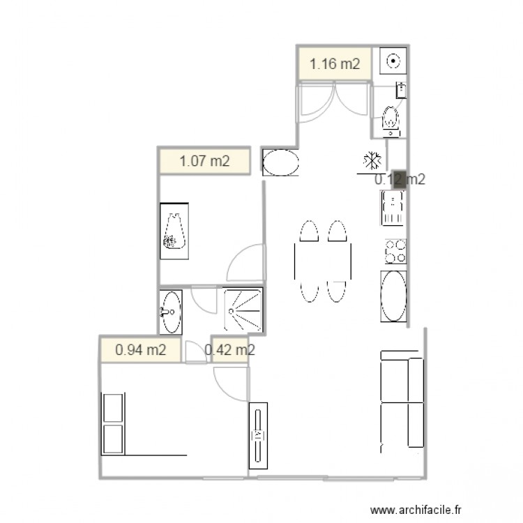 20150902v3 wc entrée et salon veranda comments SN et hortense. Plan de 0 pièce et 0 m2