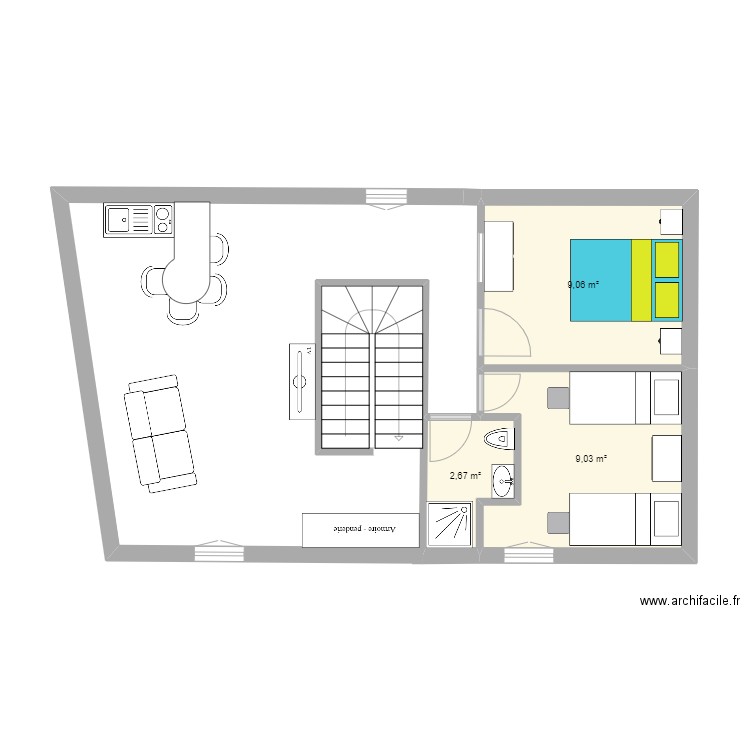 plan appart 2. Plan de 0 pièce et 0 m2