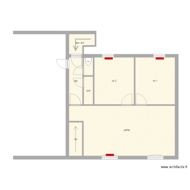 BLANDIN. Plan de 0 pièce et 0 m2