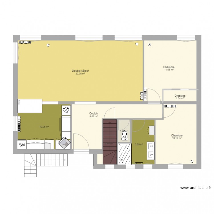 maison. Plan de 0 pièce et 0 m2