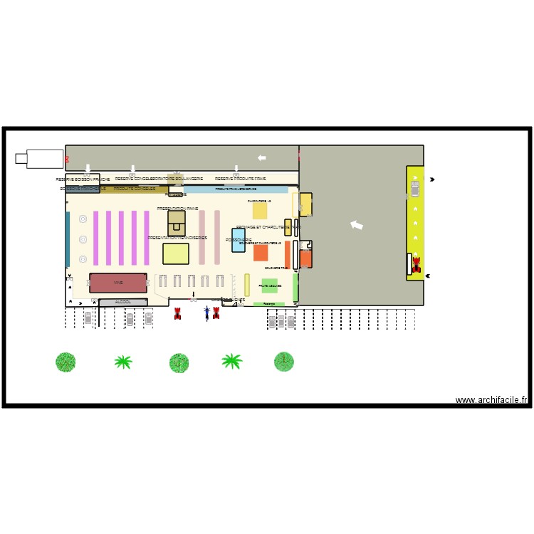 PLAN SUPERMERCADO LEADER. Plan de 0 pièce et 0 m2