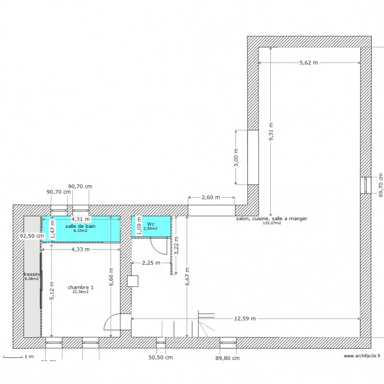 etage projet la goutelle. Plan de 0 pièce et 0 m2