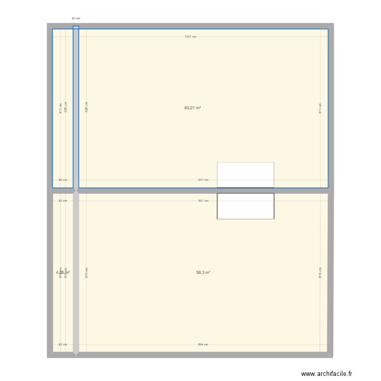 RDC GRIGNY2. Plan de 0 pièce et 0 m2