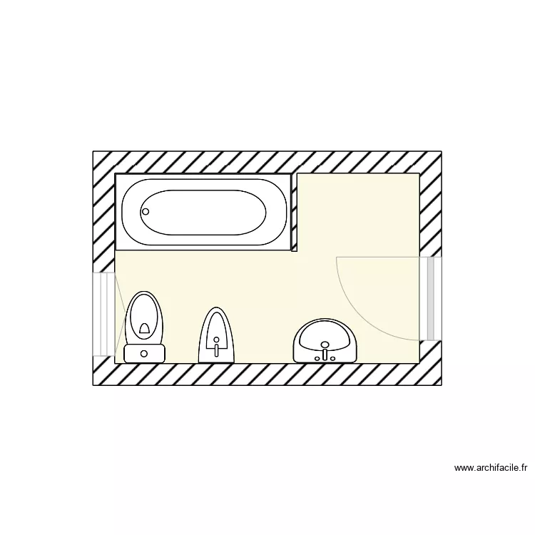 ALLIAUD ETAT DES LIEUX 1ER ETAGE. Plan de 
