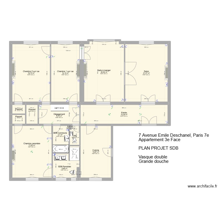 7 Emile Deschanel Projet validé. Plan de 0 pièce et 0 m2