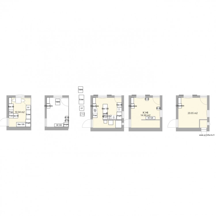 KIT. Plan de 0 pièce et 0 m2