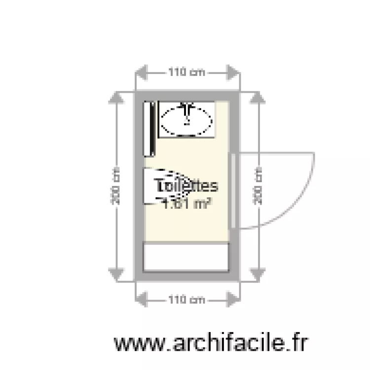 Toilettes. Plan de Toilettes. Plan de