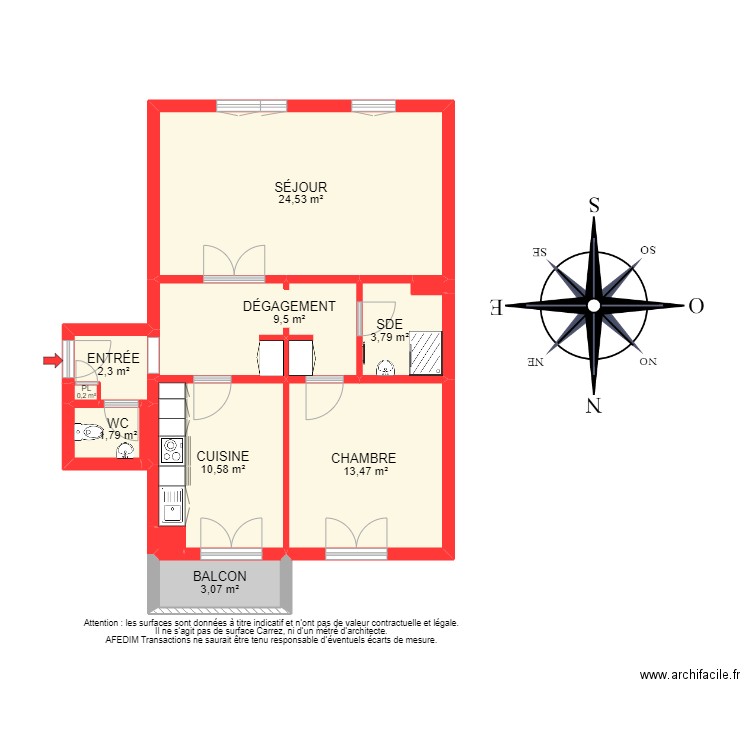 BI 12833. Plan de 0 pièce et 0 m2