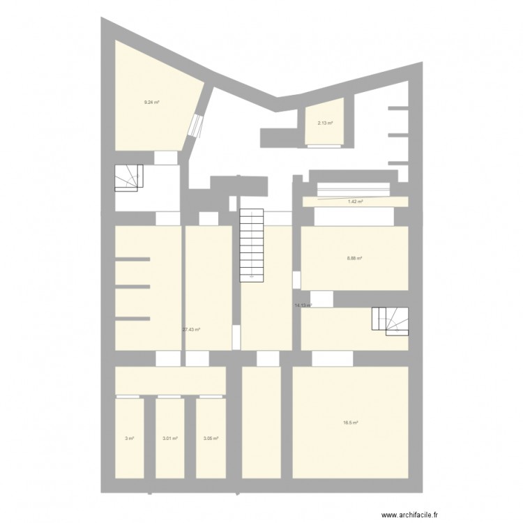 cave Dejaer 13/15. Plan de 0 pièce et 0 m2