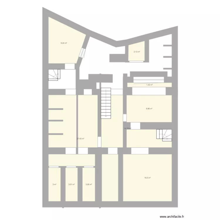 cave Dejaer 13/15. Plan de 