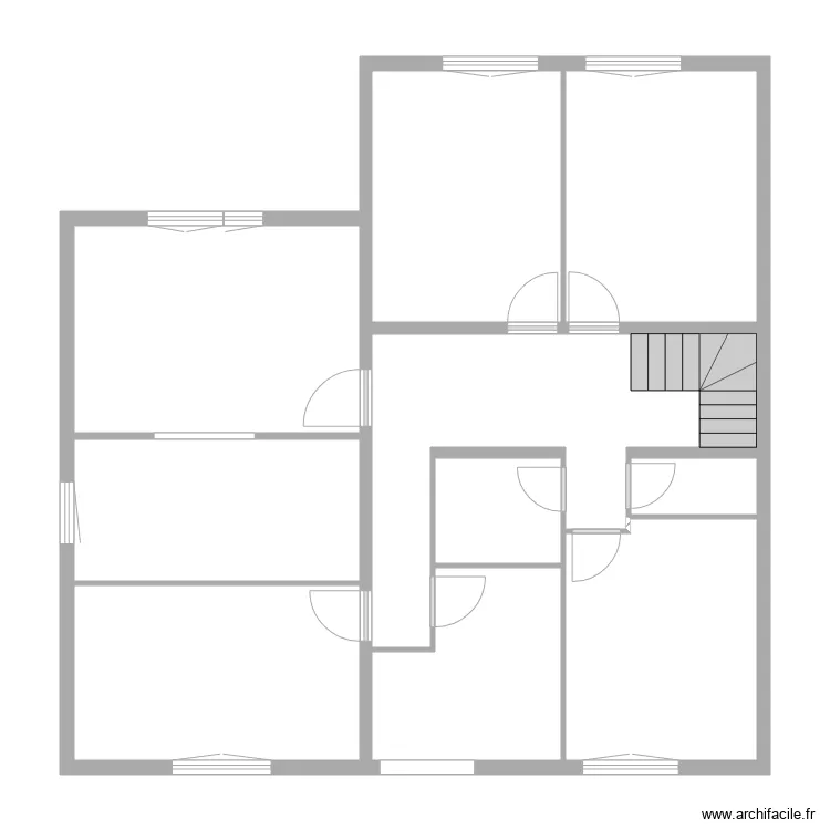 Etage &eacute;lectricit&eacute;. Plan de 