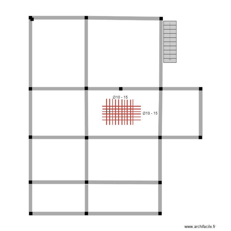 ferraillage. Plan de 0 pièce et 0 m2