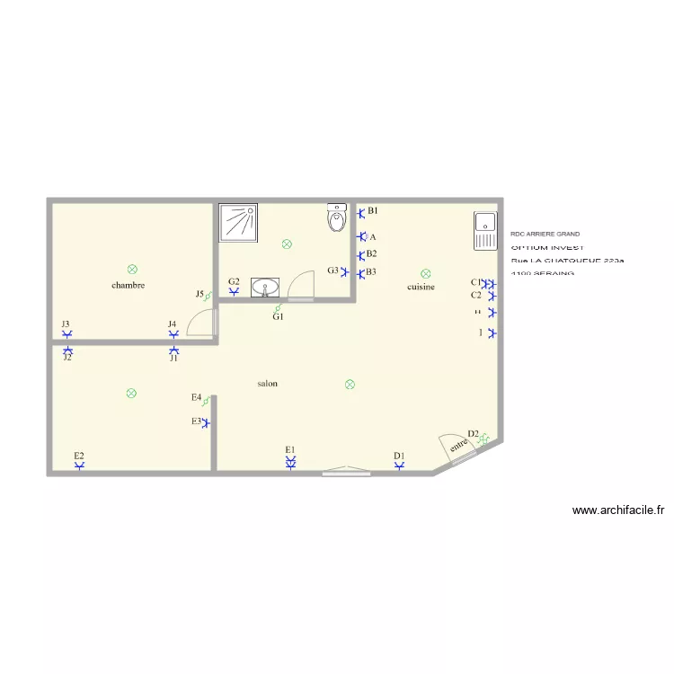 rez  AVON 1. Plan de 
