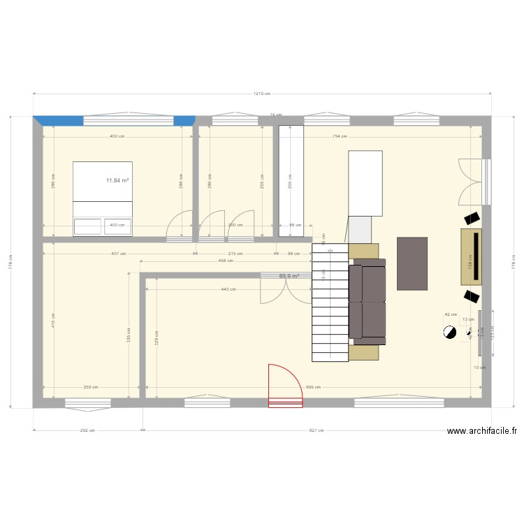 gonneville RDC. Plan de 0 pièce et 0 m2