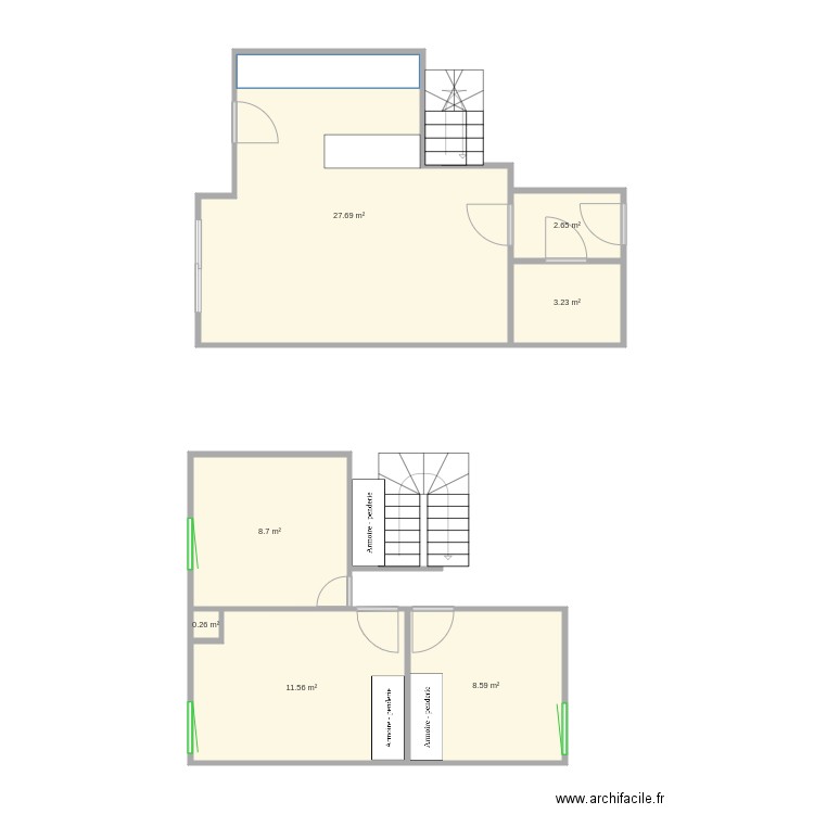 Maison. Plan de 0 pièce et 0 m2