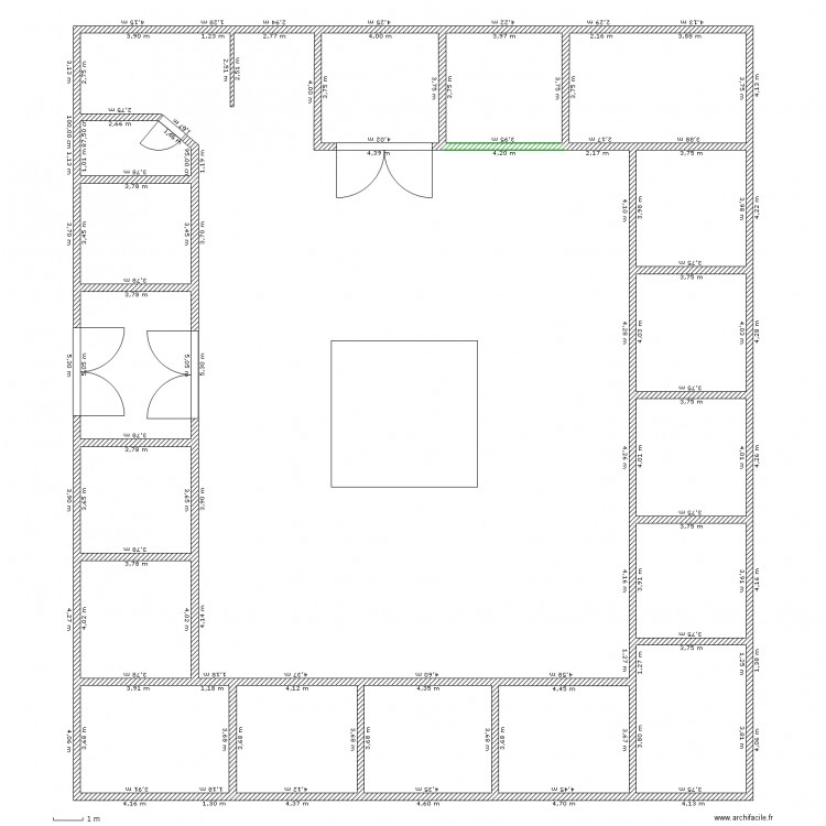 ecurie. Plan de 0 pièce et 0 m2