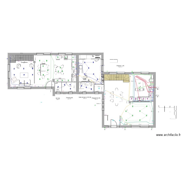 rdc version finale sans meuble. Plan de 0 pièce et 0 m2