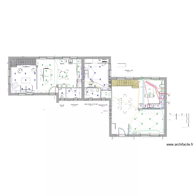rdc version finale sans meuble. Plan de 