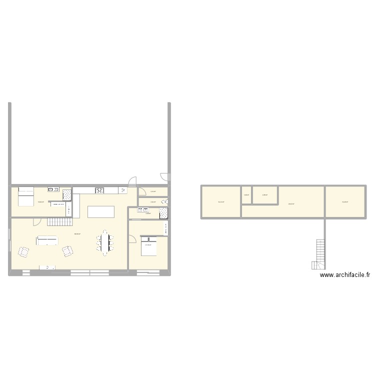 porc. Plan de 11 pièces et 193 m2