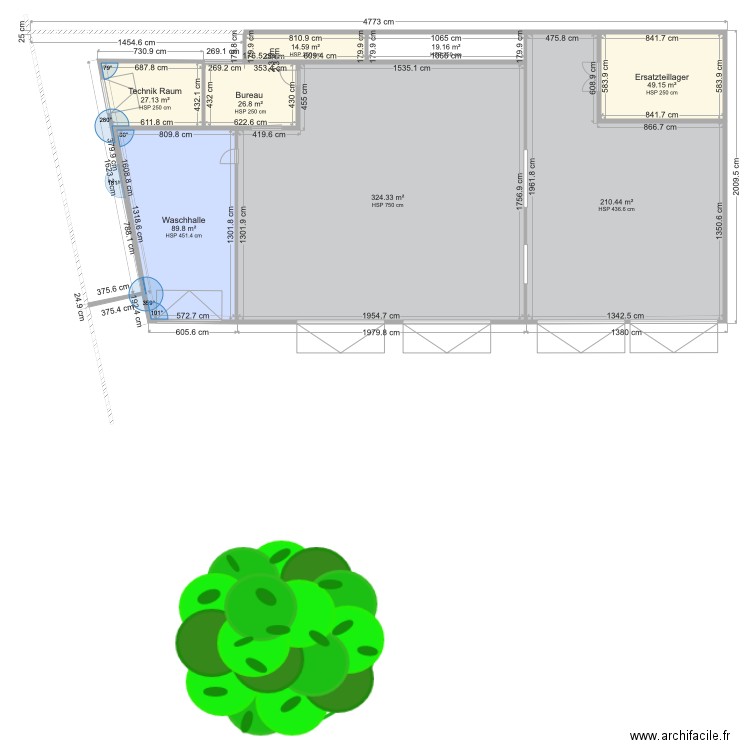 garage à construire . Plan de 0 pièce et 0 m2