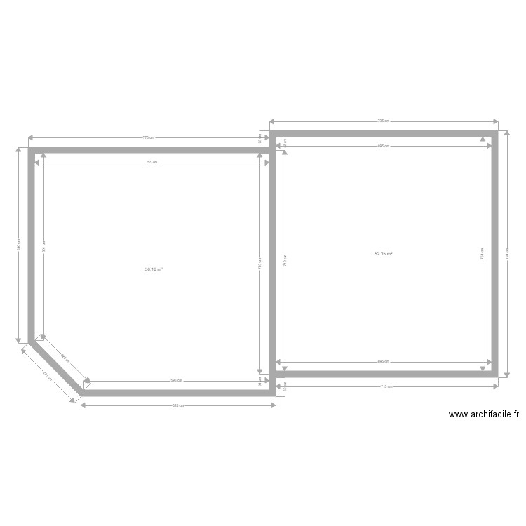 falc 1. Plan de 0 pièce et 0 m2