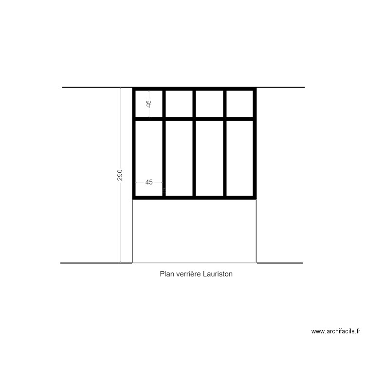 verrière lauriston. Plan de 0 pièce et 0 m2