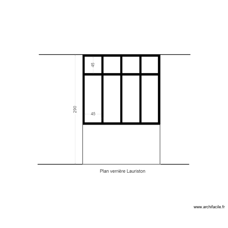 verri&egrave;re lauriston. Plan de 