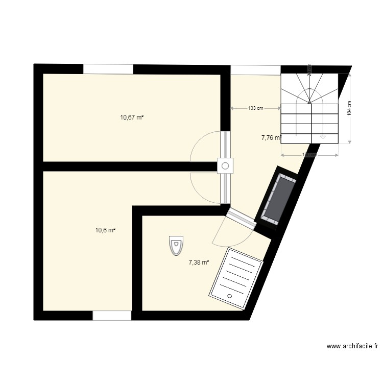 etage moi. Plan de 0 pièce et 0 m2