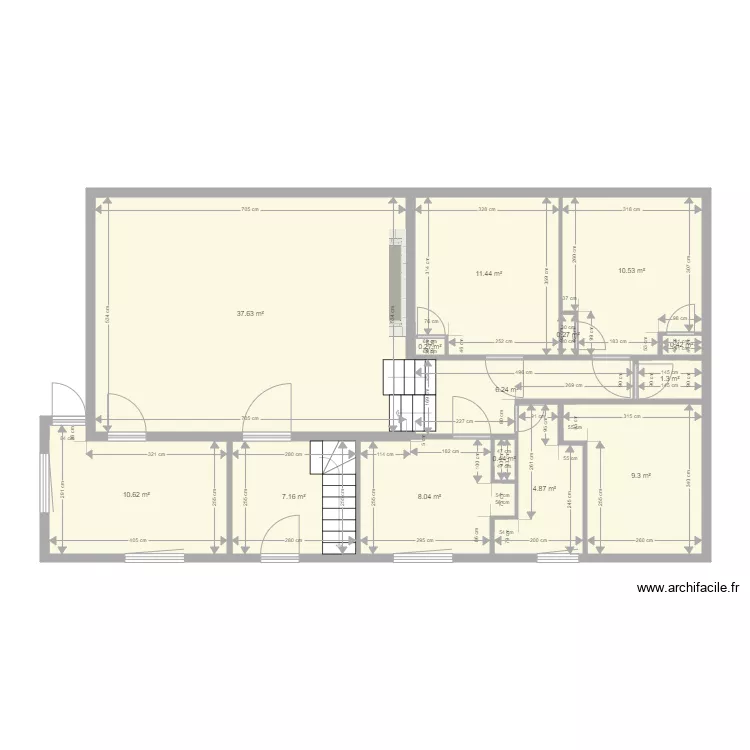 OPI Salon et Chambres. Plan de 