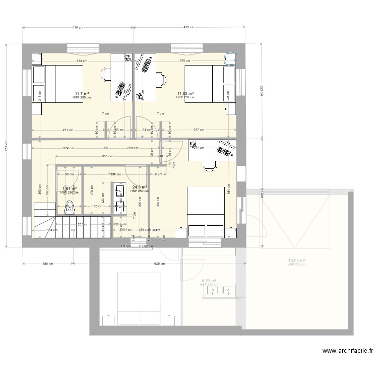 PLANS COMPLETS reprise V3. Plan de 0 pièce et 0 m2