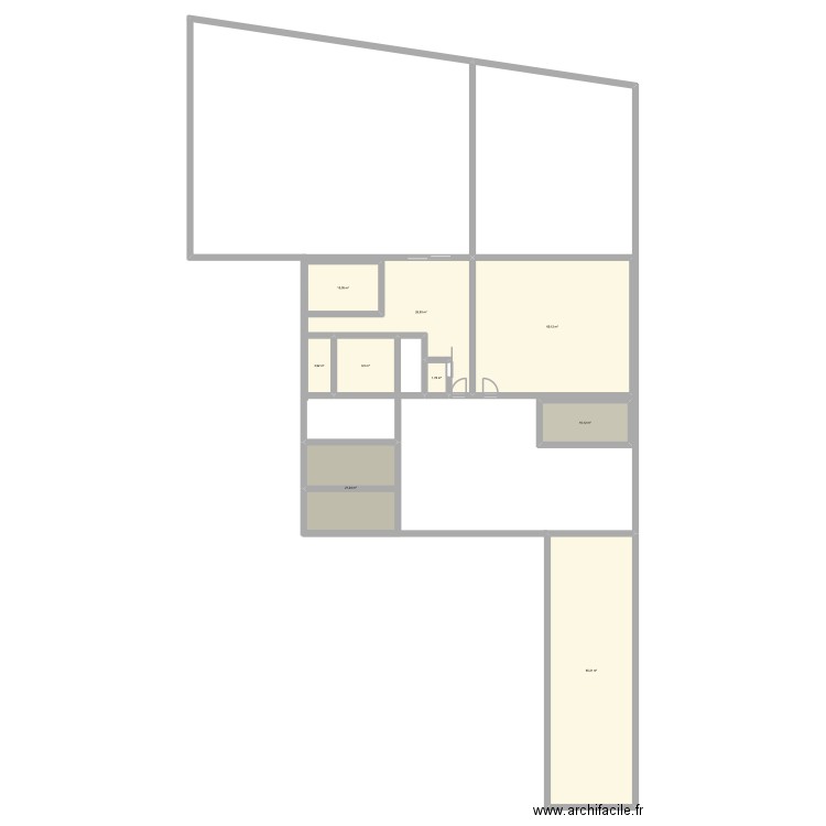 plan maison. Plan de 9 pièces et 209 m2