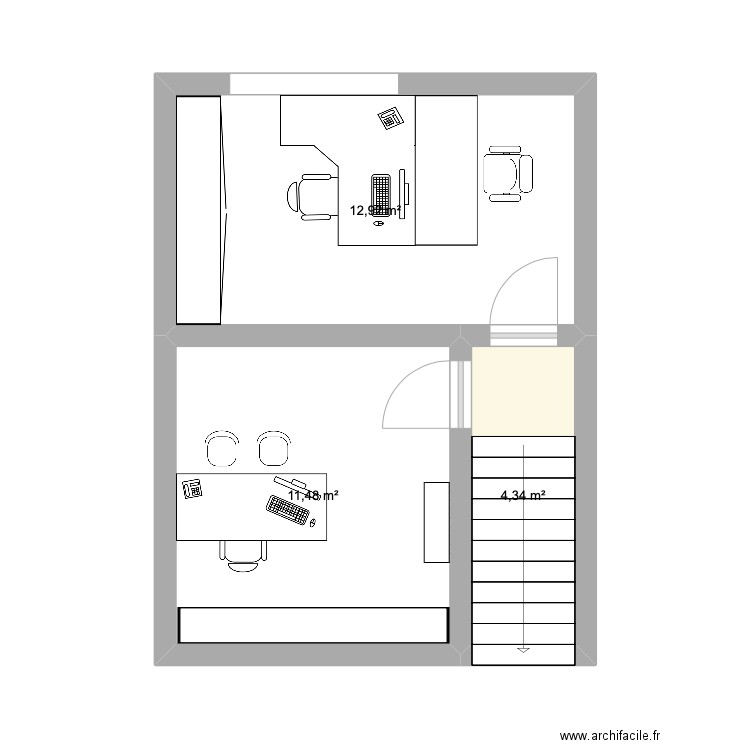 bureau compta. Plan de 0 pièce et 0 m2