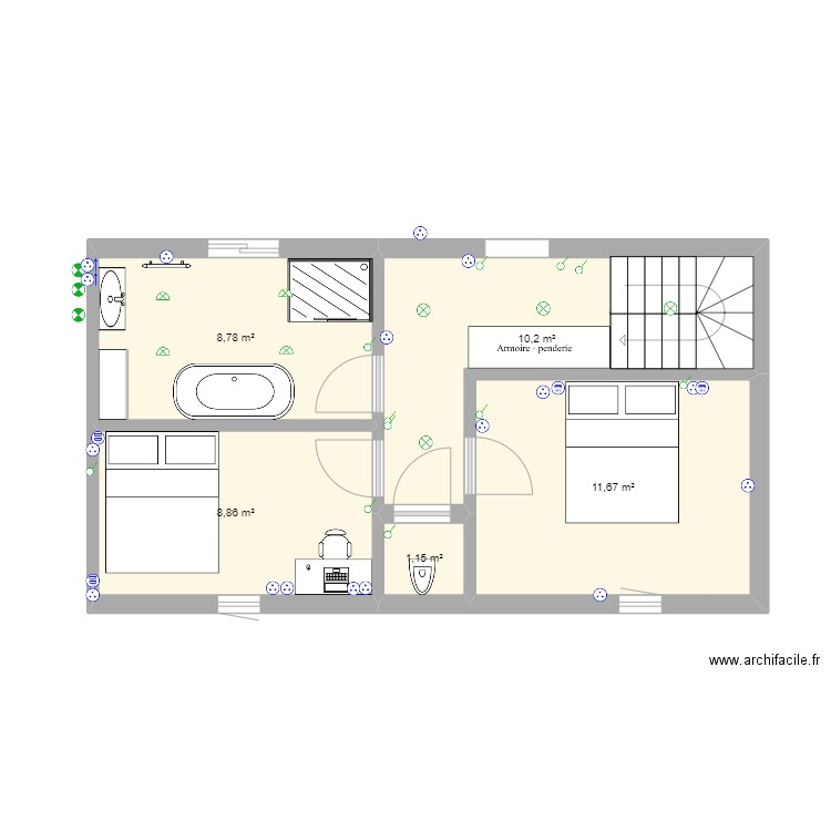Étage La Rochelle. Plan de 0 pièce et 0 m2
