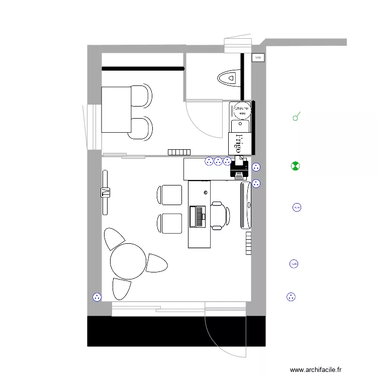 GARAGE LES COUETS. Plan de 