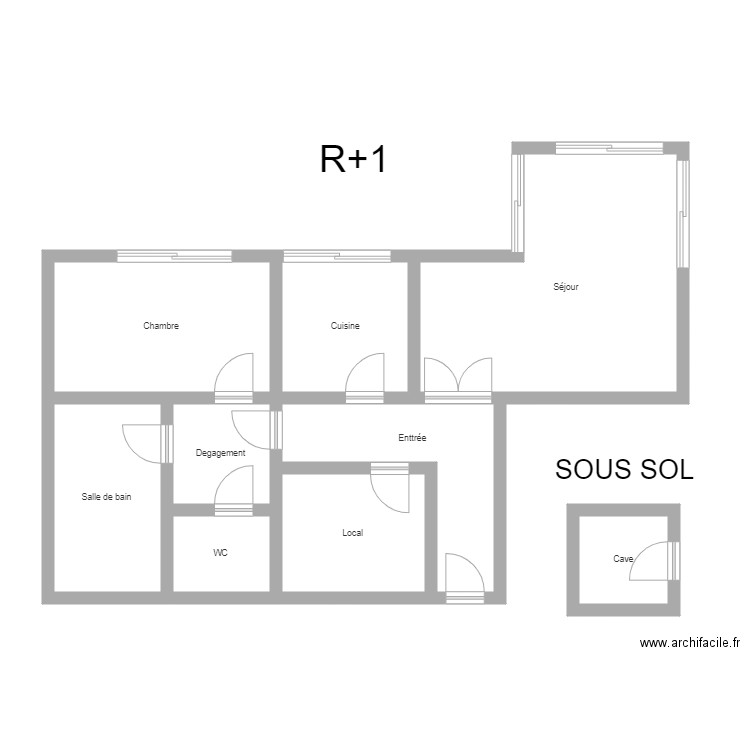 350600867. Plan de 9 pièces et 76 m2